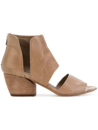 Officine Creative Blanc Ankle Sandals In Brown