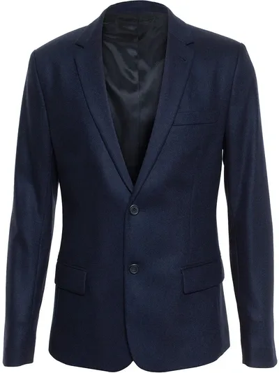 Ami Alexandre Mattiussi Wool Blazer In Navy