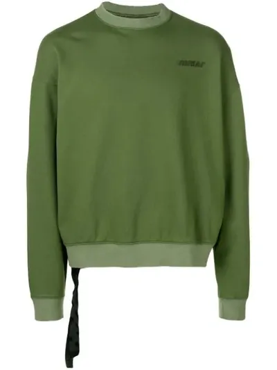 Ben Taverniti Unravel Project Logo Print Sweatshirt In Green