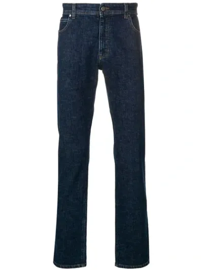 Roberto Cavalli Regular Mid Rise Jeans In Blue