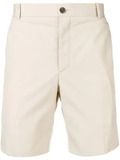 Thom Browne Tricolour Typewriter Cloth Short In Neutrals