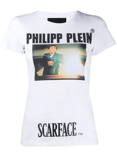 Philipp Plein Scarface Print T-shirt In White