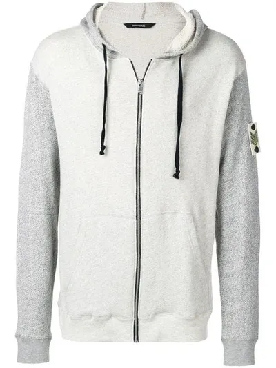 Zadig & Voltaire Contrast Sleeve Hoodie In Grey