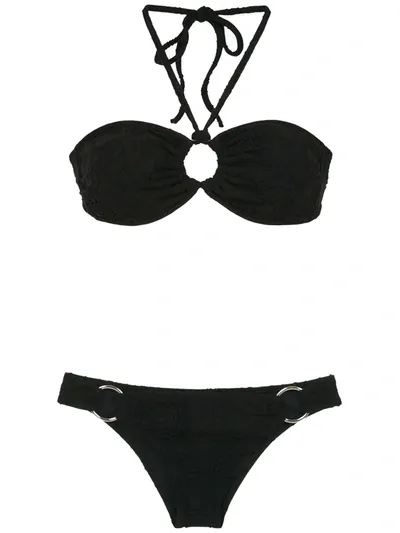 Amir Slama Bikini Set With Cut Details In Black