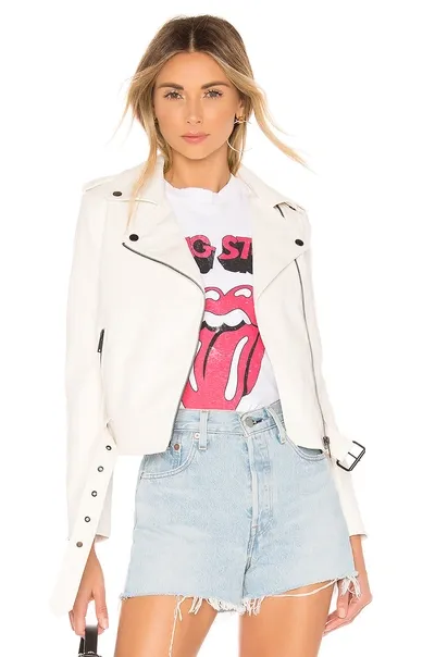 Superdown Kailey Moto Jacket In White