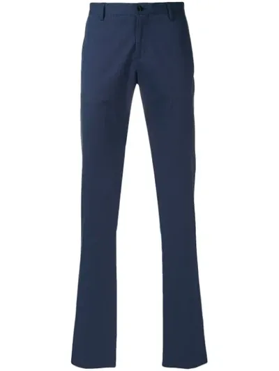 Etro Straight Fit Chinos In Blue