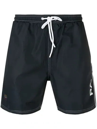 Paul & Shark Logo Swimming Shorts In Blue