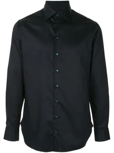 Giorgio Armani Classic Plain Shirt In Black