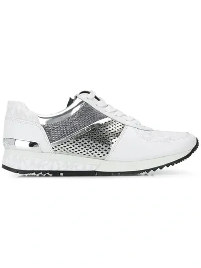 Michael Michael Kors Allie Mesh Sneakers In White