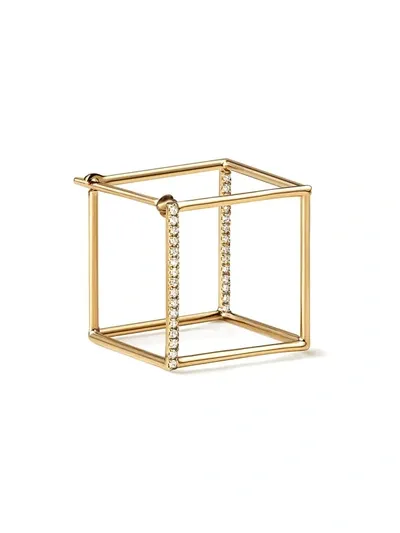 Shihara Diamond Square Earring 15 (01) In Metallic