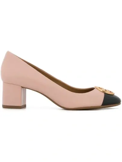 Tory Burch Women's Chelsea Cap Toe Block Heel Pumps In Pink