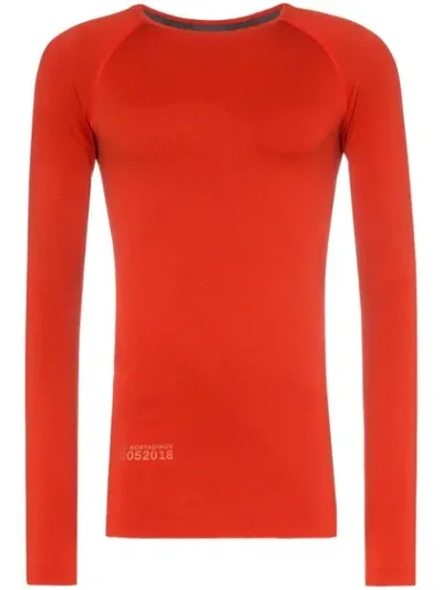 Asics X Kiko Seamless Long-sleeved T-shirt In Orange