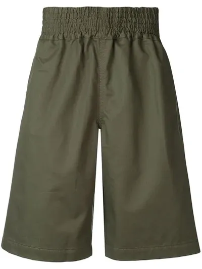 Comme Des Garçons Shirt Cargo Shorts In Green