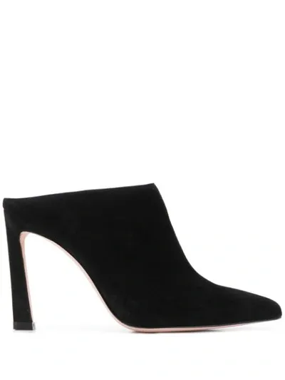 Stuart Weitzman Camila Mules In Black