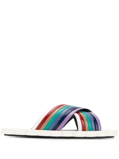 Marni Rainbow Slides In White