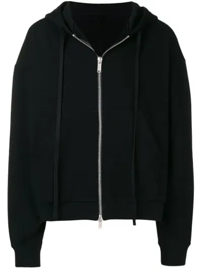 Ben Taverniti Unravel Project Oversized Logo Hem Hoodie In Black