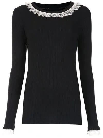 Andrea Bogosian Long Sleeved Top In Black