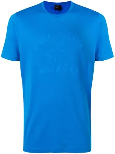 Paul & Shark Tonal Logo Print T-shirt In Blue