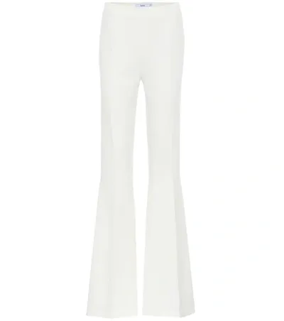 Safiyaa Halluana Stretch-crepe Flared Pants In Ivory