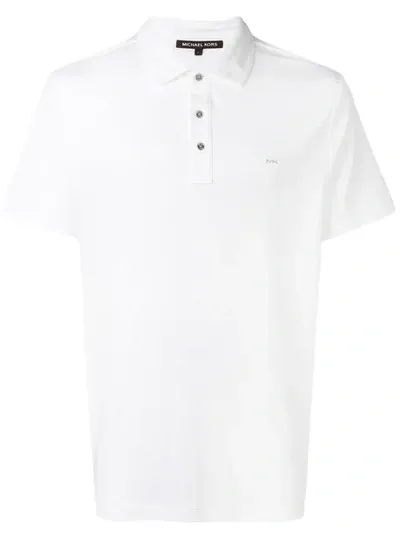 Michael Michael Kors Mk Polo Shirt In White