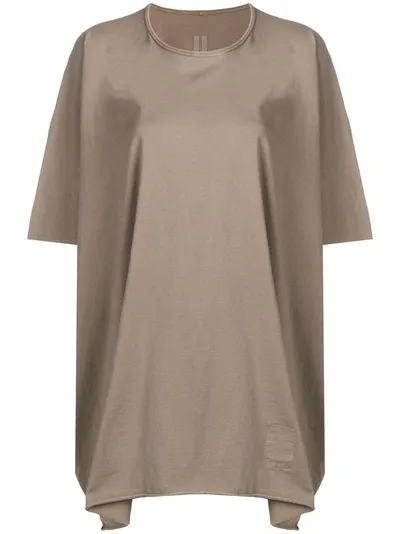 Rick Owens Drkshdw Dust Oversized T-shirt In Neutrals