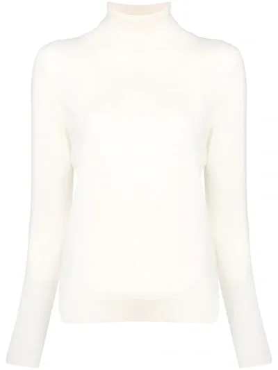 N•peal Roll-neck Knit Jumper In Neutrals