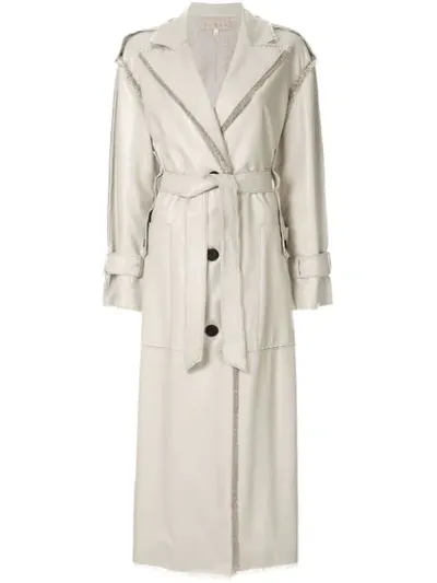 Ruban Cream Trench Coat In Neutrals