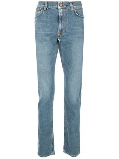 Nudie Jeans Bootcut Jeans In Blue