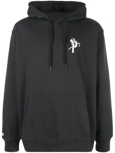 Palace Chest Logo Print Hoodie In Black