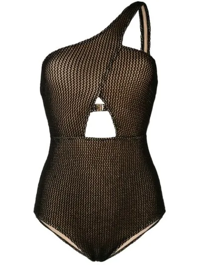 Moeva Vivienne Mesh Swimsuit In Black