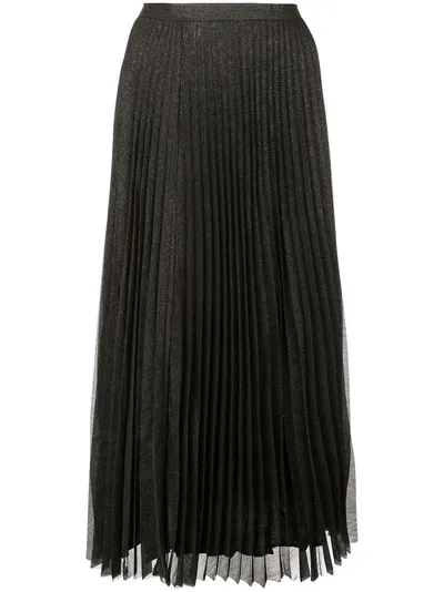 Anine Bing Lovisa Pleated Skirt In Black