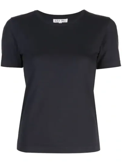 Alex Mill Modal Shrunken Tee In Navy In Blue