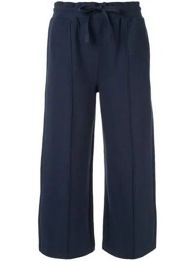 Ck Calvin Klein Cropped Length Track Pants In Blue