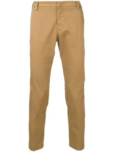 Entre Amis Classic Chinos In Brown