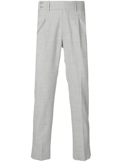 Entre Amis Classic Tailored Trousers In Grey