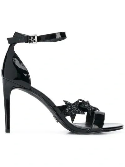 Michael Michael Kors Star Patch Sandals In Black