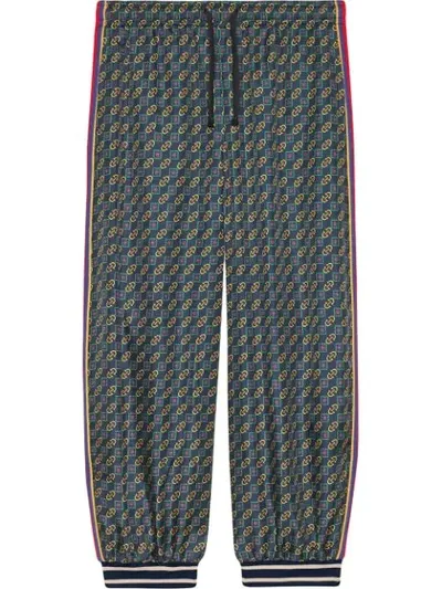 Gucci Bi-material Harem Style Pant In Green