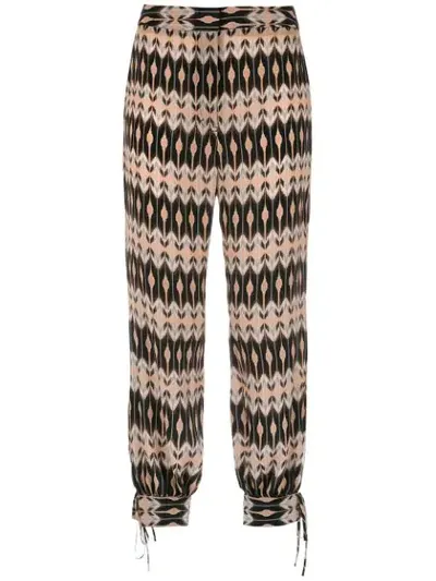 Nk Silk Jogging Pants In Multicolour