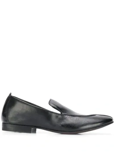 Henderson Baracco Matte Finish Loafers In Black