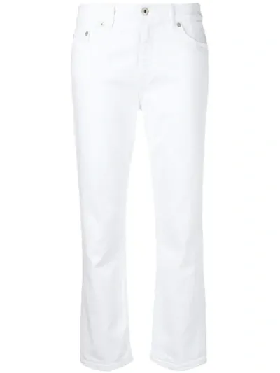 Dondup Cropped Jeans In White