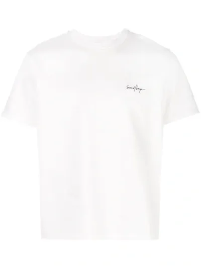 Second / Layer Logo T-shirt In White