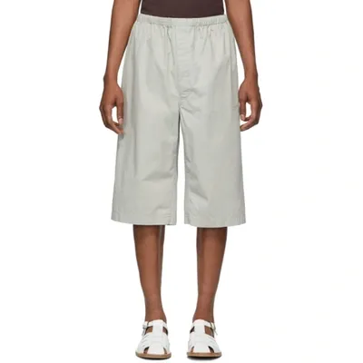 Lemaire Elasticated Shorts In 925 Wrm Gry