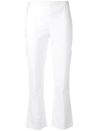 Twinset Cropped Trousers In White