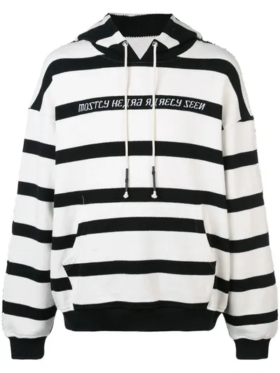 Mostly Heard Rarely Seen Hype Man Hoodie In Monochrome