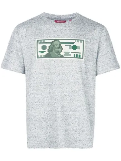 Mostly Heard Rarely Seen 8-bit Note Printed T-shirt In Grey