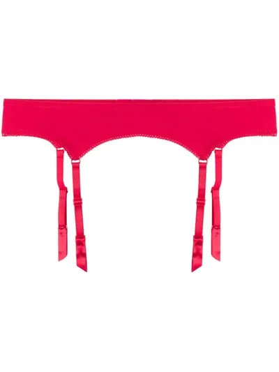 Maison Close Le Petit Secret Garter Belt In Red