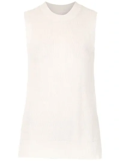 Osklen Sleeveless Knitted Top In White