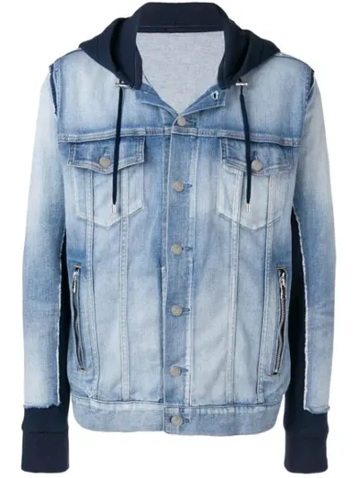 Balmain Hybrid Jacket In Blue