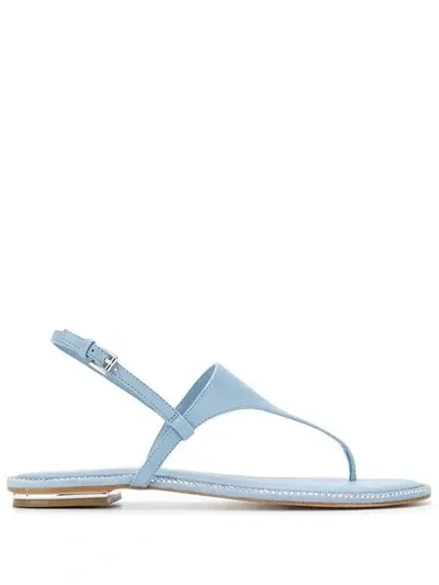 Michael Michael Kors Crystal-embellished Sandals In Blue