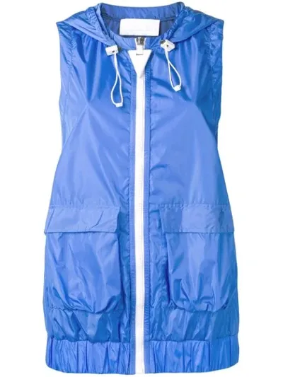 No Ka'oi Sleeveless Hooded Jacket In Blue